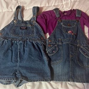OshKosh B'gosh Blue Classic Denim Overalls
